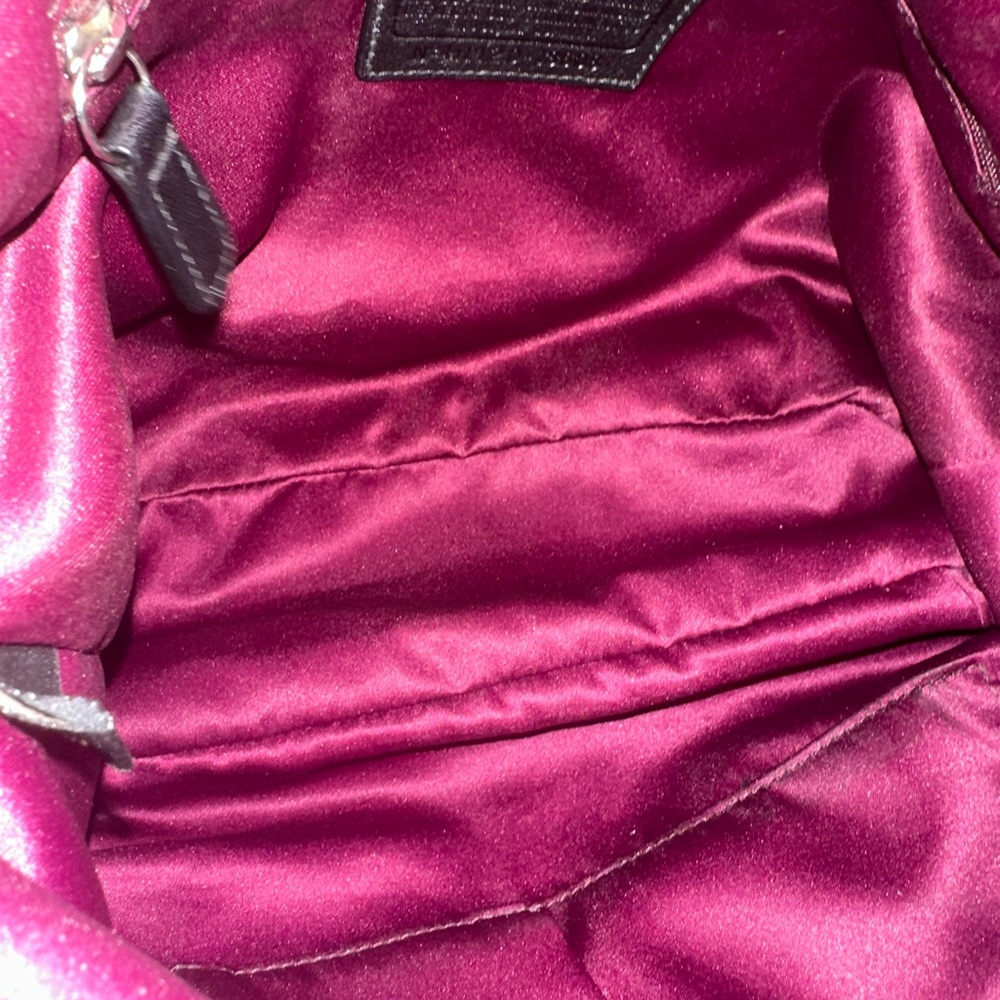 Coach 2011 Madison Op Art Bag F18808 in Silver & Black Pink Lining!‎ - Picture 14 of 16